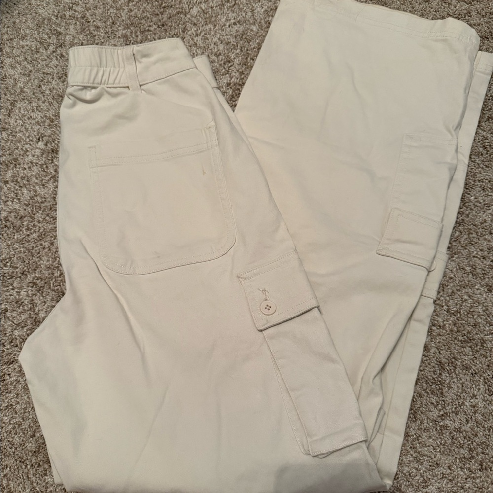 Target Cream Straight Leg Pants